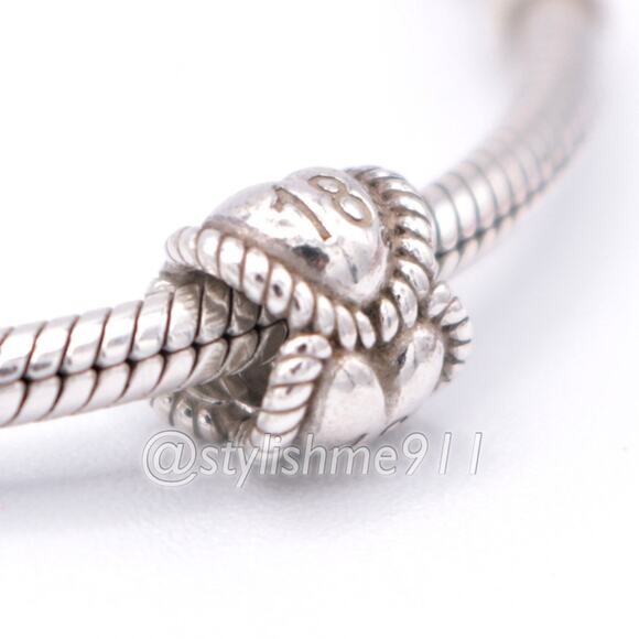 Authentic Pandora 18 Birthday Milestone Charm - 791047 - Picture 3 of 9